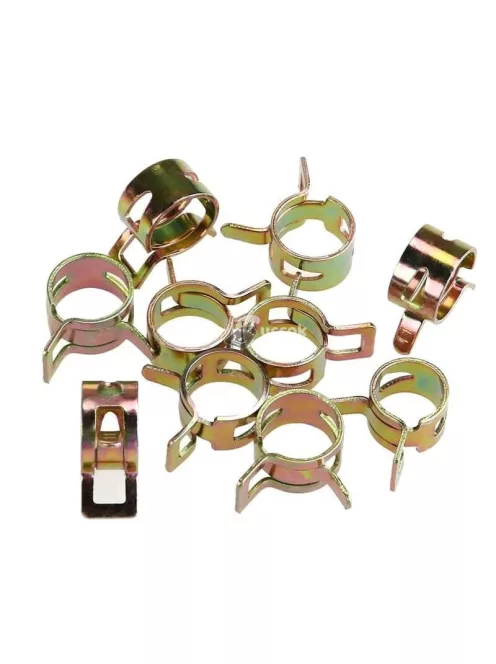 Szorítóbilincs készlet, 75 db csőbilincs (5 különböző méret) vízvezeték- és szerelési munkákhoz