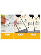Átlátszó, színes zongorabillentyűzet matricák - Könnyű tanulás és gyakorlás segítője