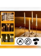 LED gyertya szett (6 db), Távirányítóval, Hangulatos Dekorációs Világítás