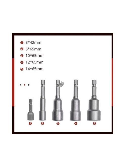 Mágneses Csőkulcs Bit Készlet – Precíziós Szerszámkészlet Szereléshez és Karbantartáshoz