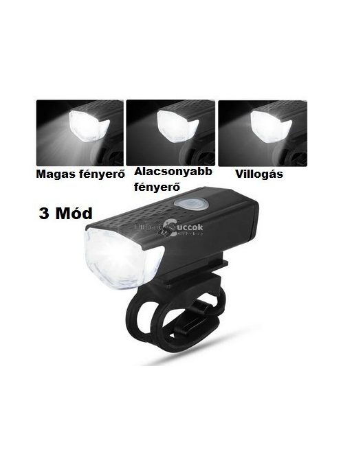 USB-ről tölthető LED-es Biciklilámpa Szett éjszakai kerékpározáshoz