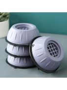 Rezgéscsillapító mosógép talp, szürke, csúszásmentes stabilizáló kiegészítő