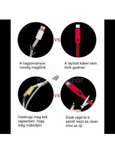   Elnyűhetetlen iPhone telefontöltő kábel, 1 m hosszú, tartós és megbízható kivitelben