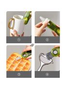 Többfunkciós háztartási tisztítókefe kék színben, univerzális használatra