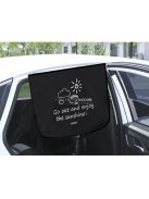 Autós napellenző gyerekeknek, levélmintás, UV-védelemmel