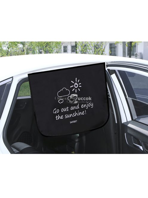 Autós napellenző gyerekeknek, levélmintás, UV-védelemmel