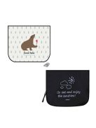 Autós napellenző gyerekeknek, levélmintás, UV-védelemmel