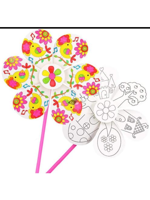 Szélforgó készítő szett kreatív DIY kézműves csomag gyerekeknek és felnőtteknek