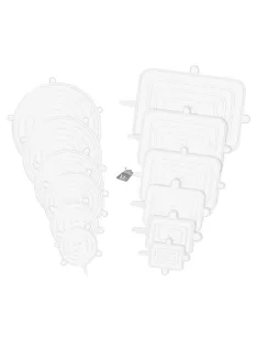   Szilikon fedő szett, univerzális konyhai edényfedő készlet 12 darabos készlet