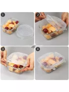 Szilikon fedő szett, univerzális konyhai edényfedő készlet 12 darabos készlet