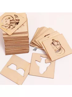   Fa rajzsablon készlet 20 db-os kreatív művészeti és kézműves projektekhez