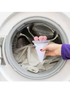   Mosógépbe helyezhető hálós kisállatszőr eltávolító eszköz