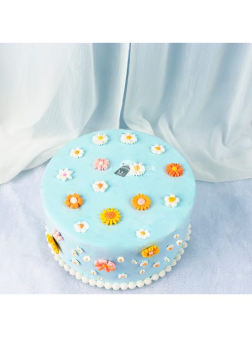 Tortadíszítő szilikon fondant forma és marcipán mintázó eszköz sütemény dekoráláshoz