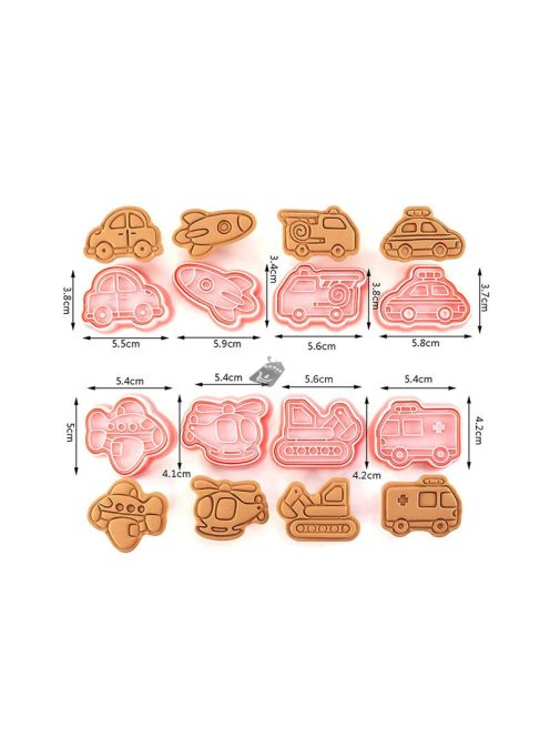 Műanyag keksz és süti forma készlet sütéshez