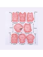 Műanyag keksz és süti forma készlet sütéshez