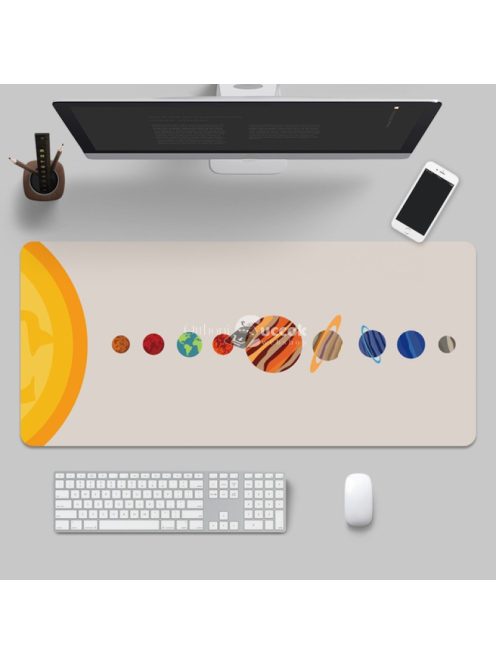 Nagyméretű egérpad Holdfázisok mintázattal - Tökéletes irodai és gaming használatra