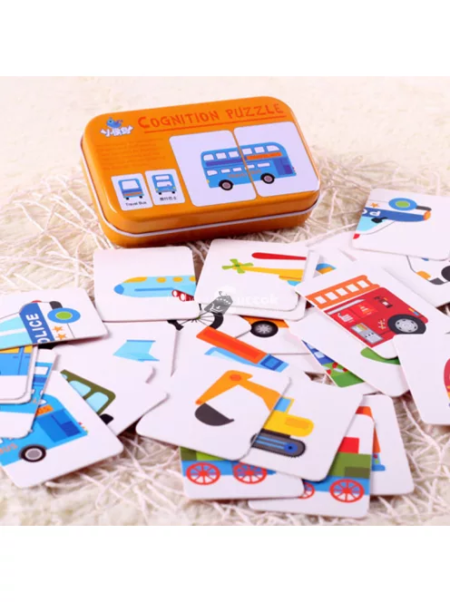 Készségfejlesztő kirakós kártyajáték gyerekeknek és felnőtteknek