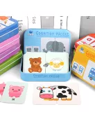 Készségfejlesztő kirakós kártyajáték gyerekeknek és felnőtteknek