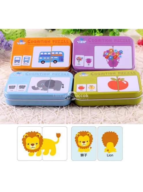 Készségfejlesztő kirakós kártyajáték gyerekeknek és felnőtteknek