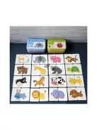 Készségfejlesztő kirakós kártyajáték gyerekeknek és felnőtteknek