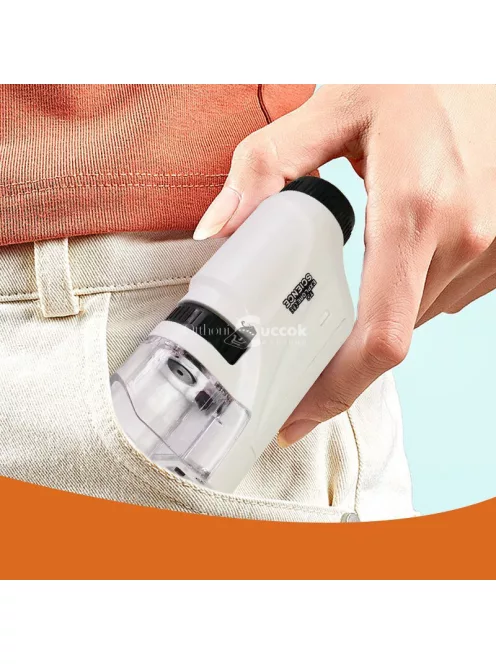 Mini hordozható mikroszkóp gyerekeknek - oktatási és felfedező eszköz fiatal tudósoknak