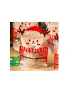 Karácsonyi ajándéktáska szett 25 db - karácsonyfa mintás ünnepi csomagolás