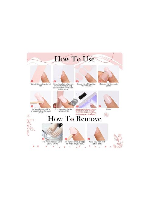 UV gél körömmatrica dekorációs körömdíszítéshez