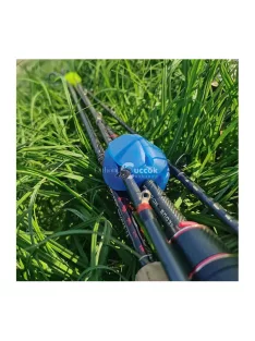   Szilikonos horgászbottartó kék színben - tartós és rugalmas anyagból horgászbotok stabil rögzítéséhez