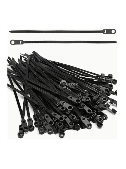 Kábelkötegelő csavar lyukkal, 100 db, praktikus rögzítéshez és kábelmenedzsmenthez