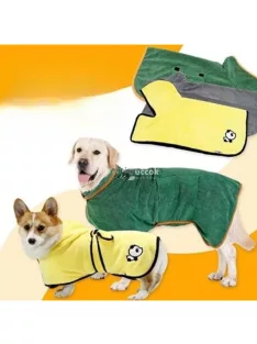   Gyorsan száradó kutya fürdőköpeny - Kényelmes és praktikus kutyafürdőzés utáni viselet