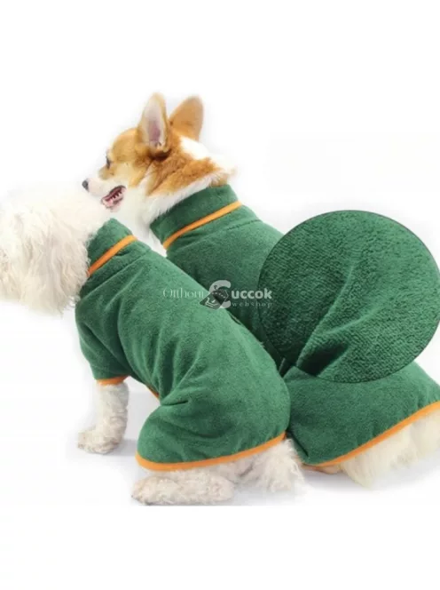 Gyorsan száradó kutya fürdőköpeny - Kényelmes és praktikus kutyafürdőzés utáni viselet