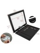 Fekete rajzgyűjtő keret művészeti alkotások tárolásához