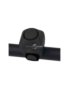   Fekete elektromos kerékpár csengő városi és túra használatra