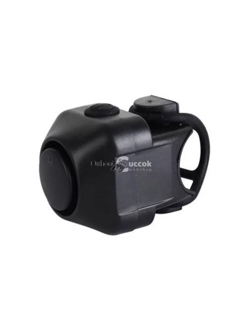 Fekete elektromos kerékpár csengő városi és túra használatra