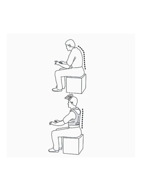 Mágneses tartásjavító eszköz, fehér színben, testtartás korrekciójára