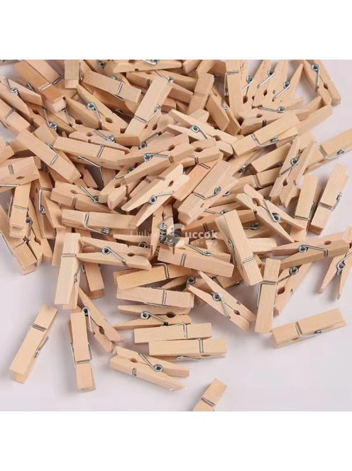Mini fa csipesz 100 db kreatív dekorációhoz és kézműves projektekhez