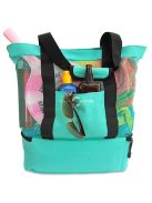 Zöld színű hűtőtáska, strandtáska és piknik táska többfunkciós használatra