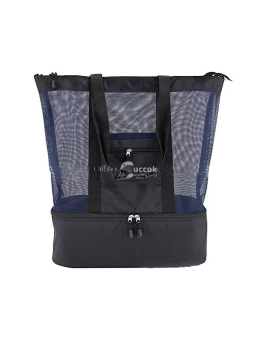 Zöld színű hűtőtáska, strandtáska és piknik táska többfunkciós használatra