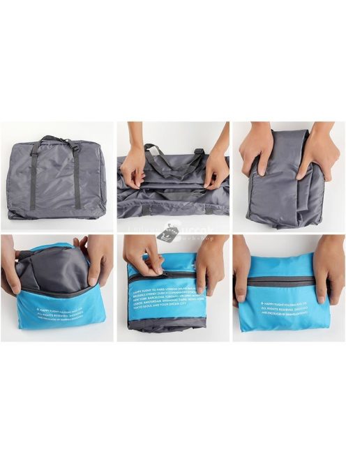 Kézipoggyász méretű, összehajtható utazótáska kompakt tároláshoz