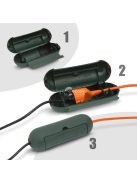 Időjárásálló kültéri védőborítás hosszabbító kábelekhez