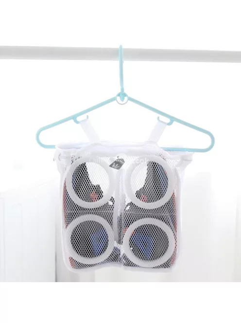 Mosózsák cipők tisztításához, kímélő mosásra tervezett