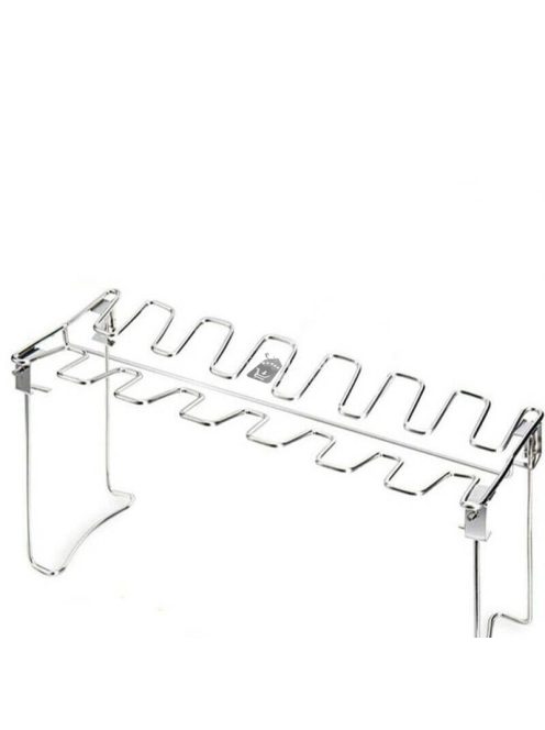 Csirkecomb grilltartó állvány rozsdamentes acélból, BBQ sütéshez és grillezéshez