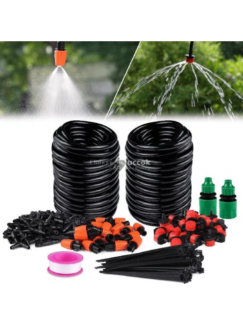 147 db-os kertészeti csepegtető és öntöző rendszer készlet