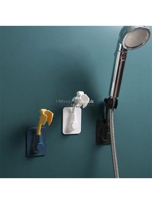 Öntapadós 360°-ban forgatható zuhanyrózsa tartó fürdőszobai használatra