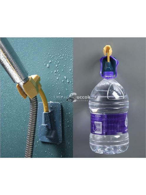 Öntapadós 360°-ban forgatható zuhanyrózsa tartó fürdőszobai használatra