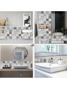 Öntapadós csempematrica és csempefólia dekorációs felújításhoz