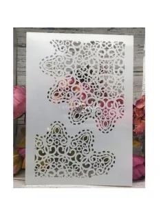   Festősablon készlet, 4 darabos dekorációs sablon szett kreatív festéshez