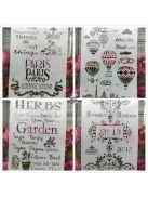 Festősablon készlet, 4 darabos dekorációs sablon szett kreatív festéshez