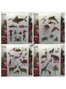 Festősablon készlet, 4 darabos dekorációs sablon szett kreatív festéshez