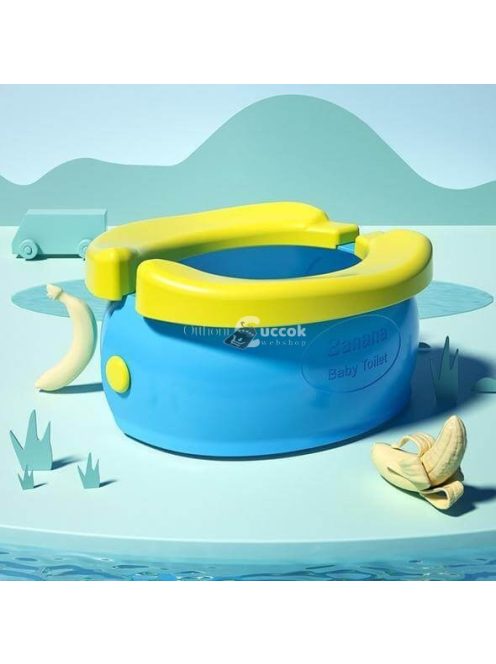 Hordozható mókás utazó bili gyerekeknek, könnyen tisztítható és összecsukható designnal